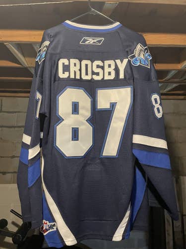 New Reebok Sidney Crosby Rimouski Océanic QMJHL Hockey Jersey #87 Size 48