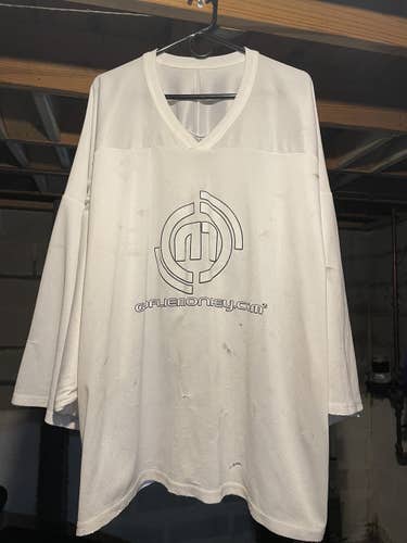 CCM GoalieMonkey Goalie Cut Jersey White