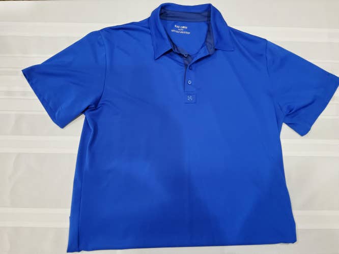 Blue Adult Men's Used XL Black Clover Golf Shirt