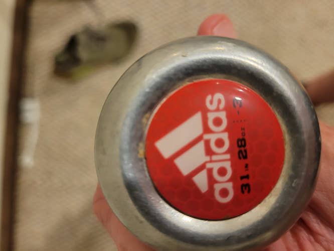 Used High School/College BBCOR Certified Adidas Alloy Aero Burner Bat (-3) 28 oz 31"