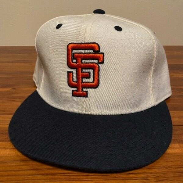 San Francisco Giants Baseball Hat Fitted 7 1/2 New Era Vintage White Wool Egg SF