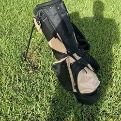 Golf Day Lightweight Stand Carry Bag Black - With 5 Way Dividers