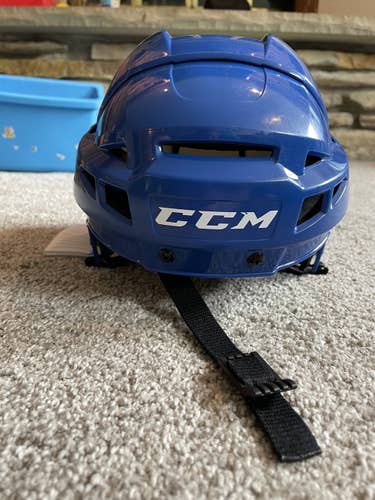 Royal Blue New Small CCM Pro Stock Vector V08 Helmet
