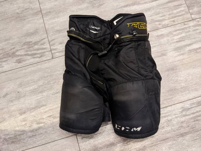 Black Youth Used Large CCM Tacks Hockey Pants