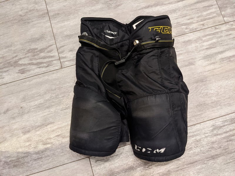 Black Youth Used Large CCM Tacks Hockey Pants
