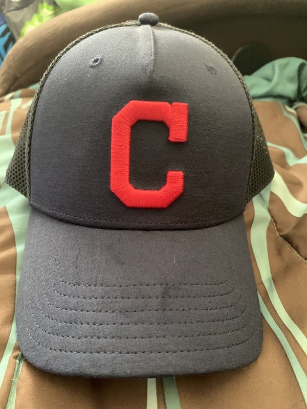 ‘47 Brand Cleveland Indians Hat Cap Fitted Adult Small Gray Chief Wahoo  Baseball