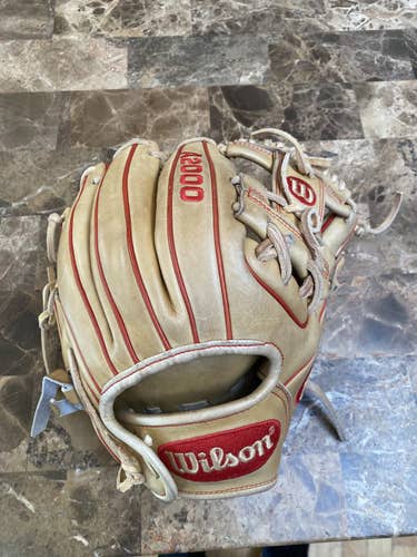 Red High School/College Infield 11.5" A2000 Baseball Glove