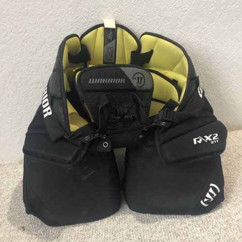 Black Used Large Warrior Ritual X2 Hockey Goalie Pants