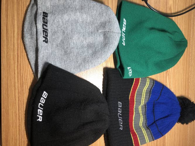 4 Pack Of Bauer Beanies