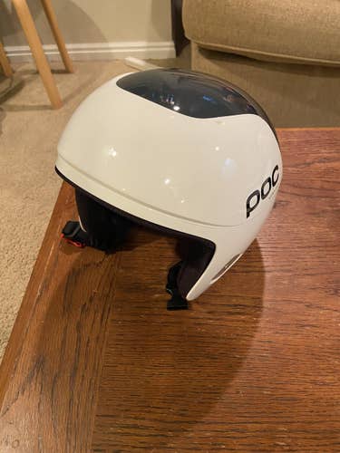 White New Unisex Medium POC Skull Orbic Comp Spin Helmet FIS Legal
