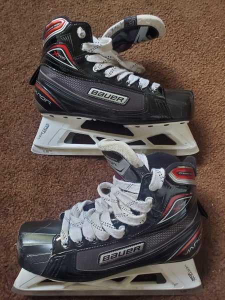 Senior Used Bauer Vapor X700 Hockey Goalie Skates Regular Width Size 8.5