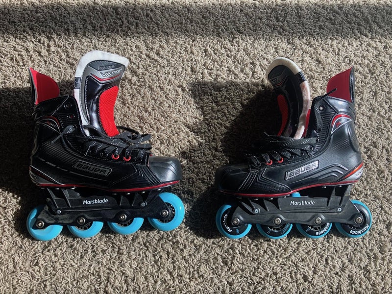 Senior New Bauer Skates with Marsblade Rollers Extra Wide Width Size 7