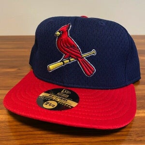 St Louis Cardinals Hat Baseball Cap Fitted 7 1/2 New Era Vintage MLB Mesh BP NWT