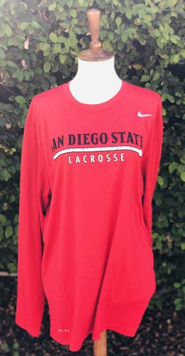*LIKE NEW* Nike Dri-FIT San Diego State Lacrosse, Long Sleeve Women’s Shirt, Large