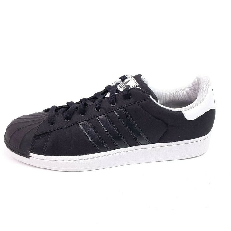 mens shell toe black white