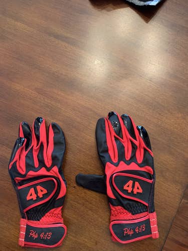 Black New Large 44 Pro Batting Gloves