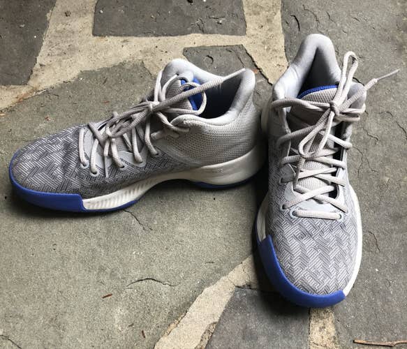 Gray/blue Men's Size 6.5 (Women's 7.5) Adidas Bounce Basketball Shoes