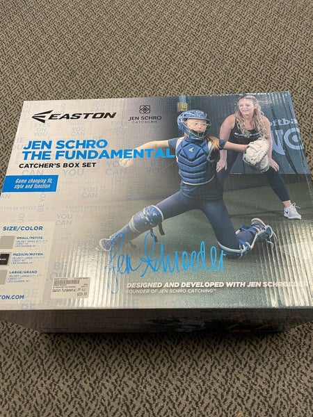 Easton Jen Schro Black Medium catchers set