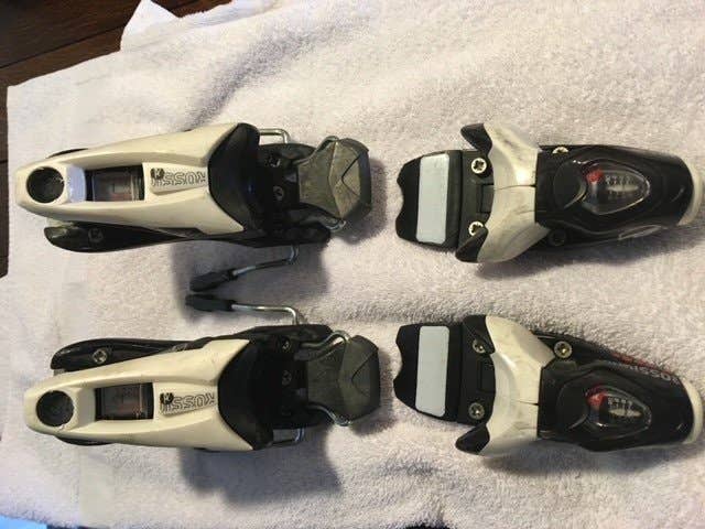 Used Rossignol Racing Ski Bindings 80 mm Brake Width Max Din 10