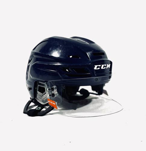 Small CCM Resistance Pro Stock Helmet w/ Visor - Navy