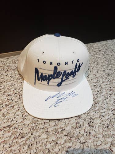 New Mitchell & Ness Toronto Maple Leafs Hat (Signed by Mitch Marner)
