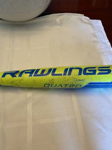 Used Kid Pitch (9YO-13YO) 2018 Rawlings Composite Quatro Bat (-10) 19 oz 29"