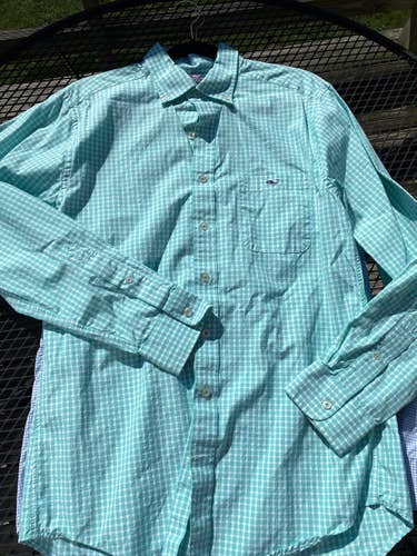 Green Used Medium Vineyard Vines Button Down Shirt