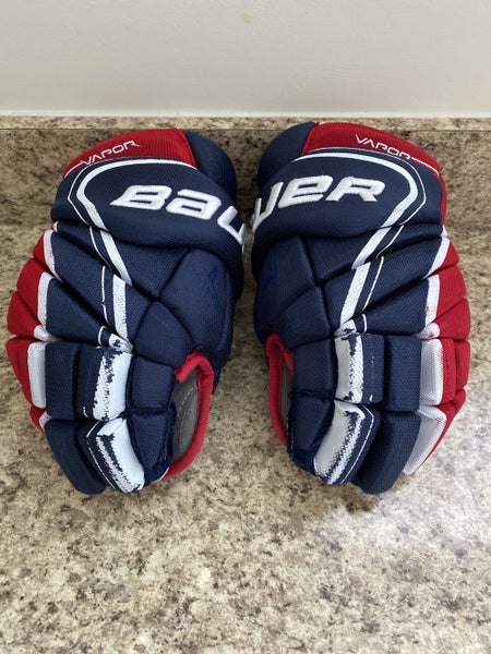 Bauer Vapor X900 Lite Hockey Gloves Intermediate 12” Red White Blue