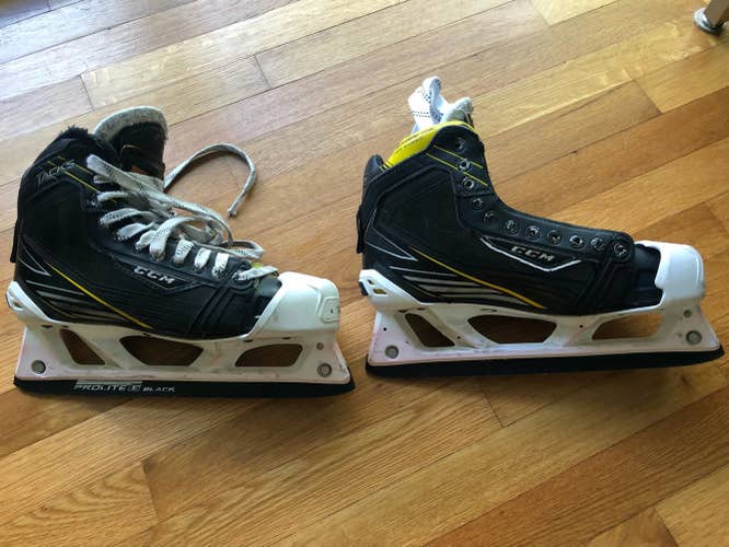Used Senior CCM Hockey Goalie Skates Size 9