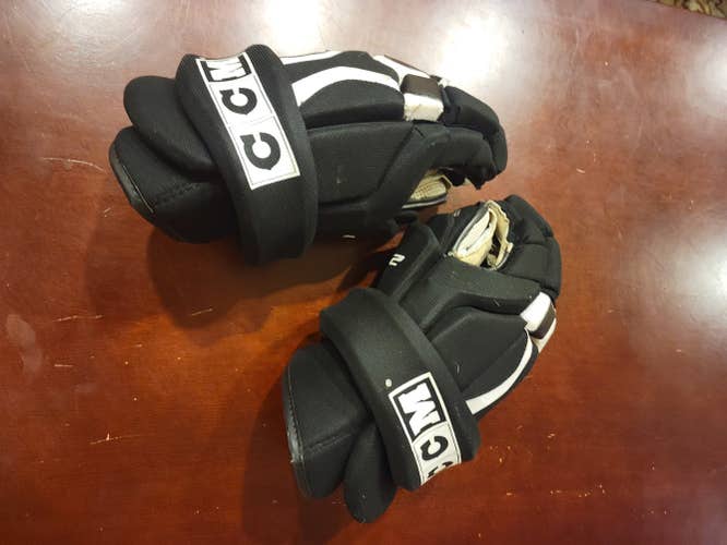 Black Used Senior CCM Gloves 14"