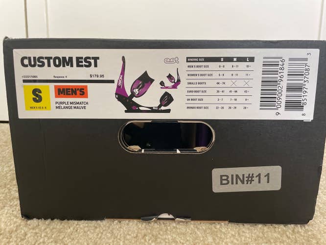 Men's Small Burton custom Snowboard Bindings
