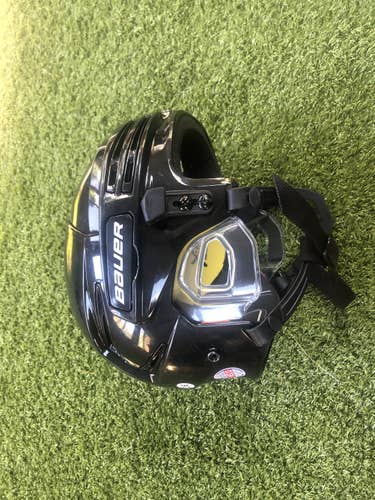Black Used Medium Bauer Re-Akt 75 Helmet