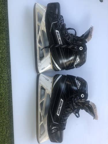 Senior Used Bauer Supreme S190 Hockey Goalie Skates Regular Width Size 8