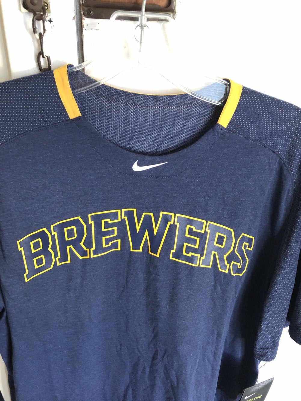 NWT MILWAUKEE BREWERS T-SHIRT WOMENS M COOPERSTOWN COLLECTION THE NIKE TEE