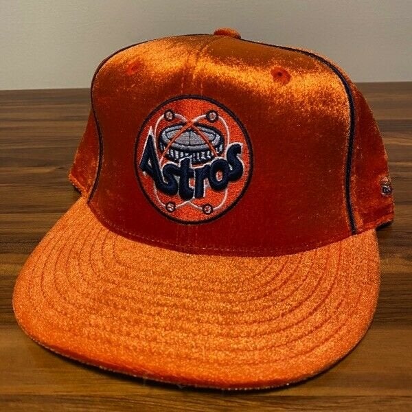 Houston Astros Hat Baseball Cap Fitted 7 3/8 Mens American Needle MLB  Orange