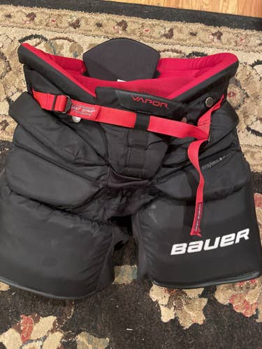 Black Used Large Bauer  Vapor X2.9 Hockey Goalie Pants