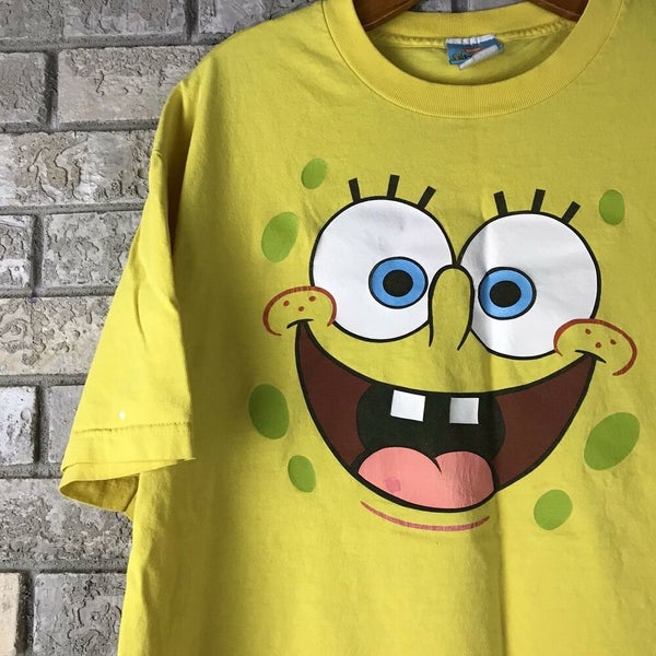 Vintage 2001 Spongebob Squarepants Nickelodeon Size XL Yellow