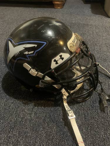 Adam’s football helmet