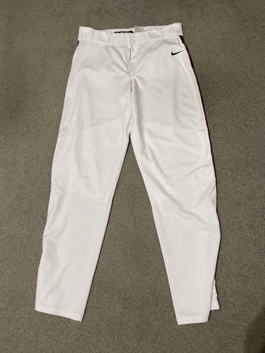 White Nike baseball pants