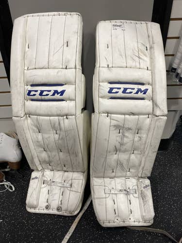 Used Ccm Eflex 550 35 Plus 2" Ice Hockey Goalie Leg Pads