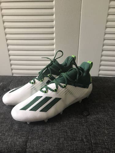 Green Adult Size 11 (Women's 12) Adidas Cleats
