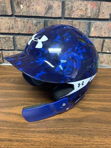 Blue Used Small / Medium Under Armour Batting Helmet 6 1/2- 7 1/2