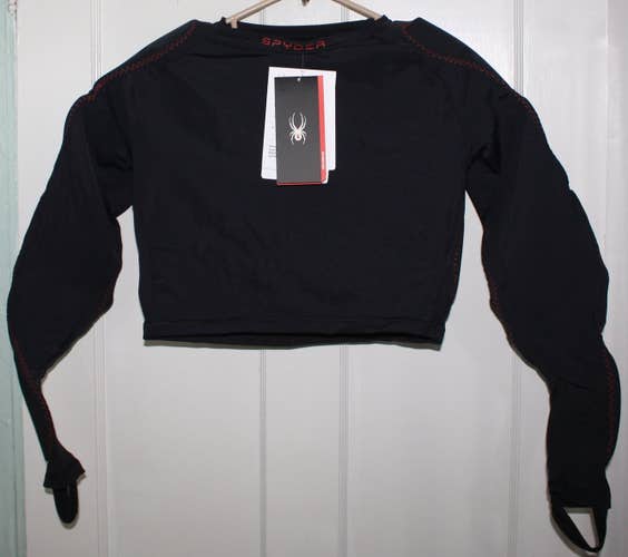 *NEW* Men's Large Spyder Bashor top *body armor* black *Padded top* stealth