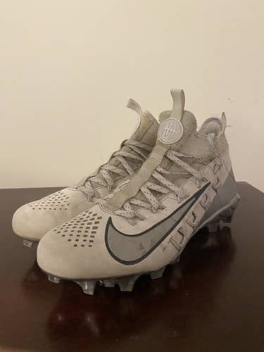 White Unisex Molded Cleats High Top Huarache