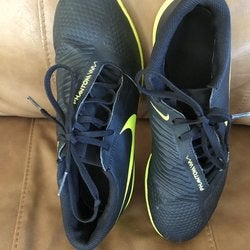 Black Used Men's Size 8.0 (Women's 9.0) Indoor Nike Cleats