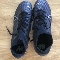 Black Used Men's Size 9.0 (Women's 10) Turf Cleats Nike Mercurial Vapor Cleats