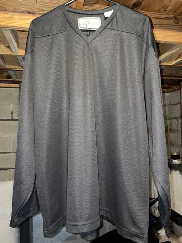 Nike Bauer Black Blank Hockey Jersey Size Large