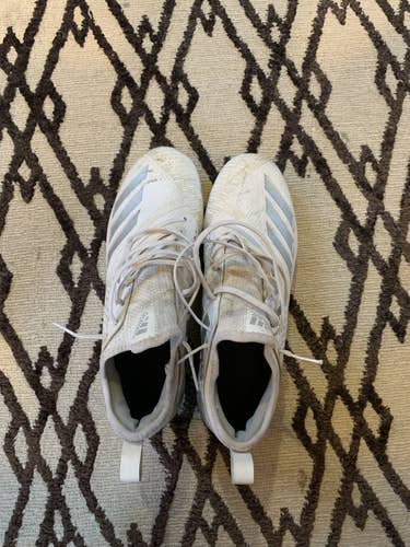 White Used Size 9.0 (Women's 10) Adidas Adizero
