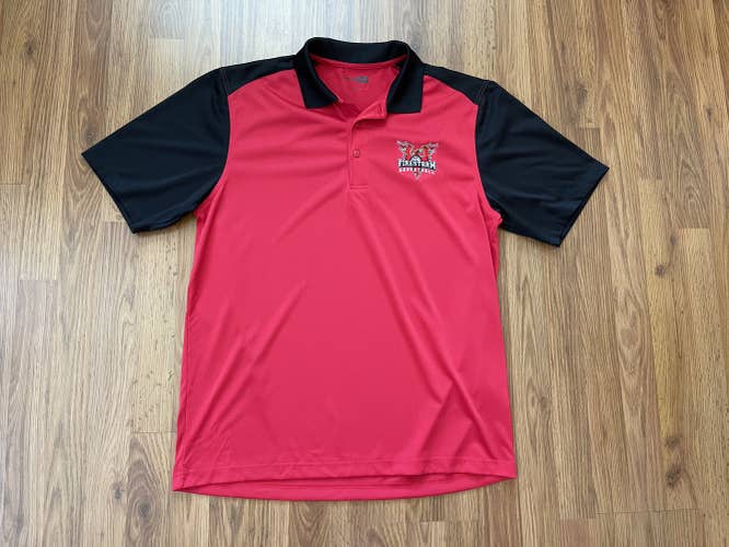 ACU Firestorm Basketball ARIZONA CHRISTIAN UNIVERSITY Sz Large Polo Golf Shirt!