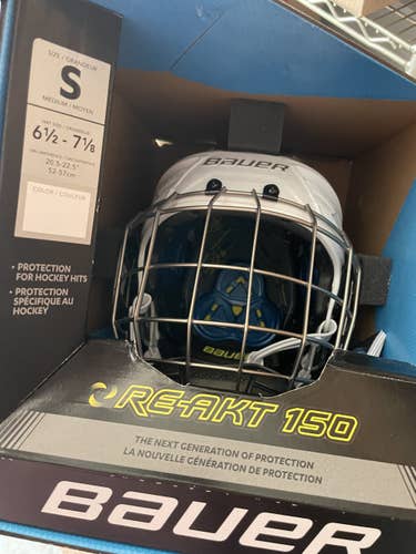 Bauer Re-Akt 150 White Small Combo Helmet